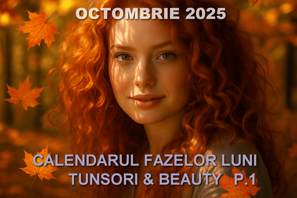 🍁💋 Calendarul Lunar al Frumuseții și Tunsorilor – Octombrie 2025. Partea&nbsp;1.